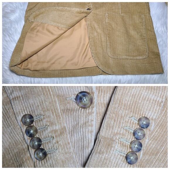 NWT|Levi's Oversized Autumn Brown Corduroy Blazer Jacket, XS - Picture 11 of 13
